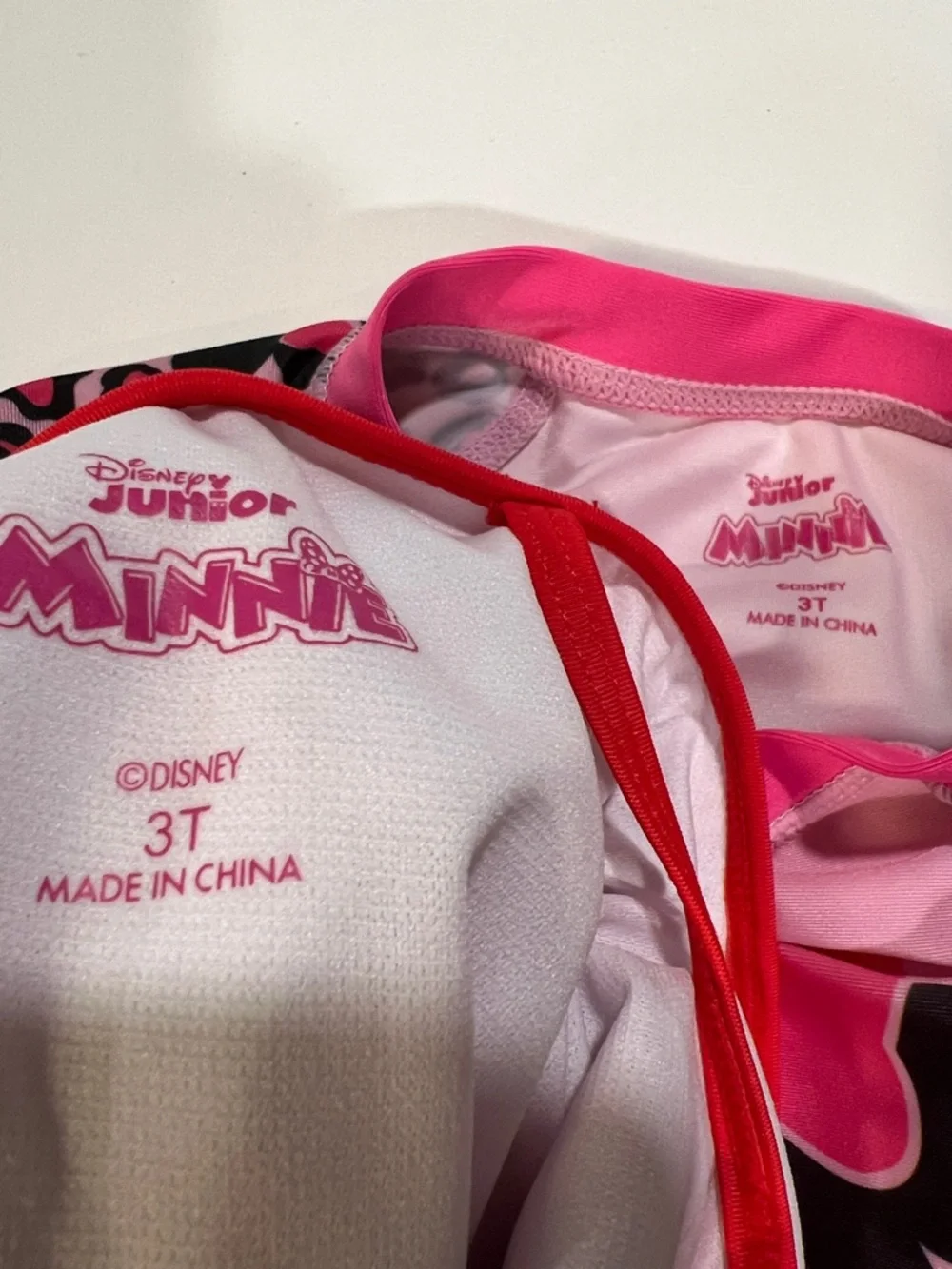 3T Minnie Mouse Pink &‎ Red Swim Set - bundle of 2